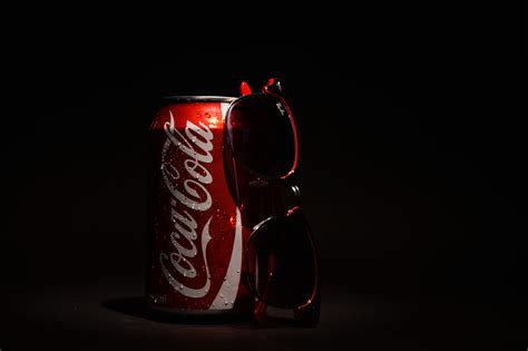 logo, drink, red, can, Coca-Cola, photography, stripes, HD Wallpaper ...