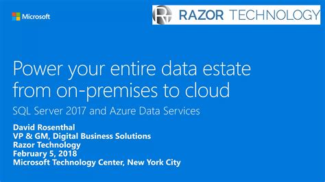 Microsoft SQL Server 2017 And Azure Data Services PPT