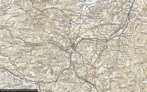 Historic Ordnance Survey Map of Llanidloes, 1901-1903