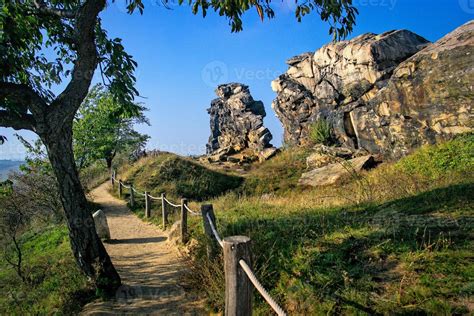 The Devils Wall A Sandstone Formation In The Harz Mountains 11834845