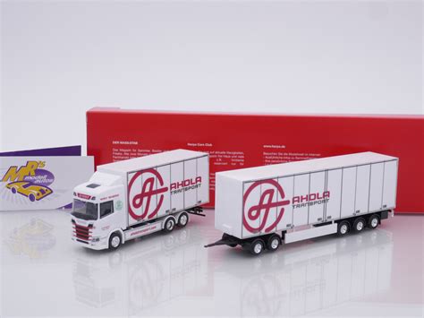 Mrs Modellautos Herpa Scania Cr Hd Schwedencombi Wei Rot