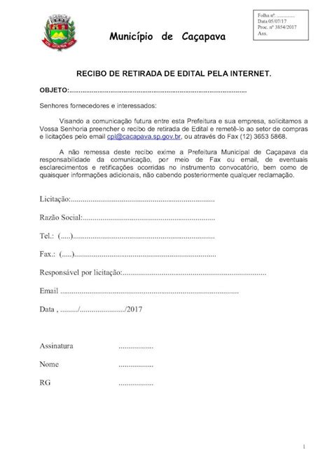 Pdf Recibo De Retirada De Edital Pela Internet Cacapava Sp Gov Br