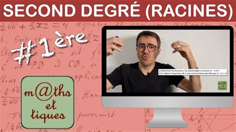 D Terminer Des Fonctions Du Second Degr Avec Racines Premi Re