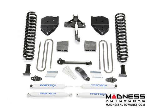 Ford F 250 350 4 Basic System W Performance Shocks By Fabtech 2017 4wd