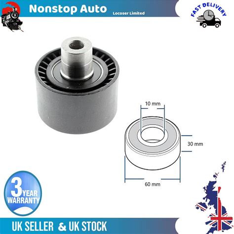 Fan Belt Tensioner Pulley V Ribbed Belt Idler For PEUGEOT 206 207