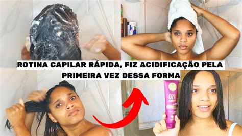 Rotina Capilar Completa Em Cabelo Crespo Alisado Fiz Acidifica O