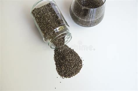 Chia Seeds from the Salvia Hispanica Plant. Very Healthy Functional ...