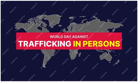 World Day Against Trafficking In Persons Poster Or Banner Design