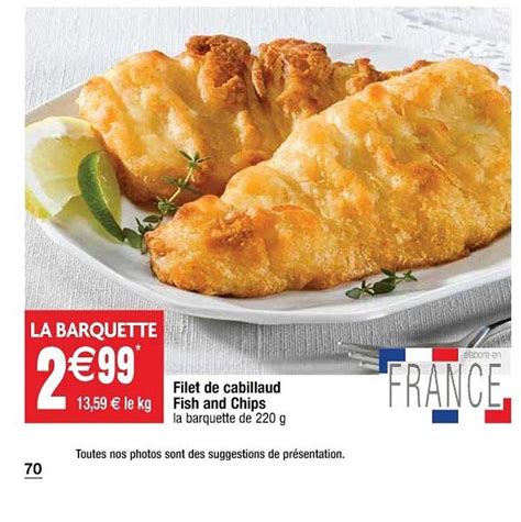 Promo Filet De Cabillaud Fish And Chips Chez Cora ICatalogue Fr