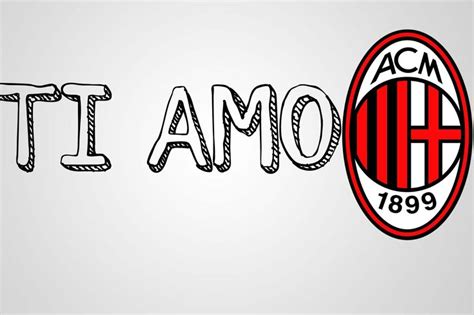 Ti amo ac Milan Immagini di calcio Foto di calcio Foto di bebè