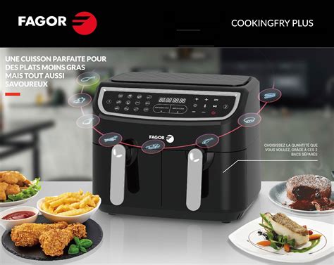 Fagor Fg Friteuse L Ctrique Air Fryer Double Cuve L W