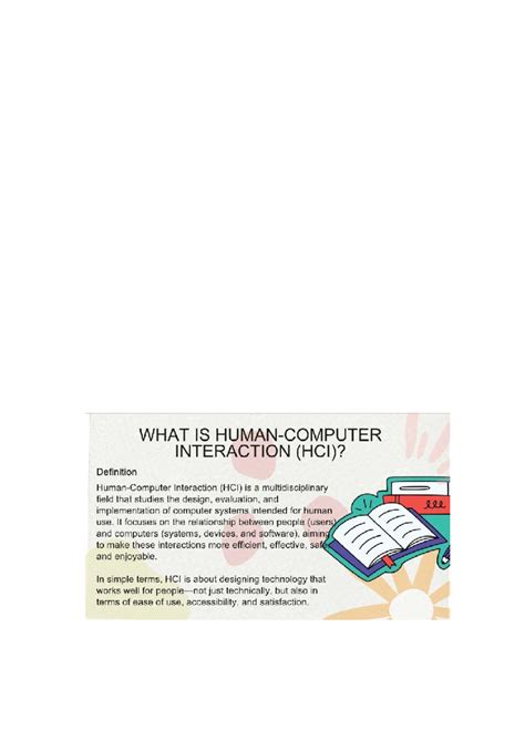 hci  understanding human computer interaction principles studocu