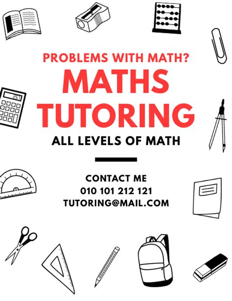 Math Tutor Flyer Template