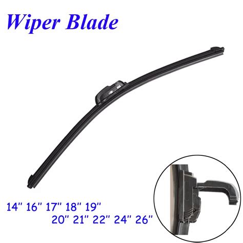 Tehotech Car Frameless Wiper Blade Natural Rubber Bracketless Auto Soft Windshield 14 16 17