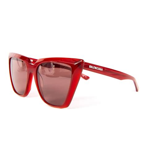 Womens Cat Eye Sunglasses Red Balenciaga Touch Of Modern