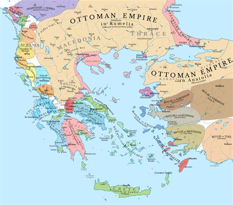 Map Of The Southern Balkans And Western Anatolia In 1410 Map