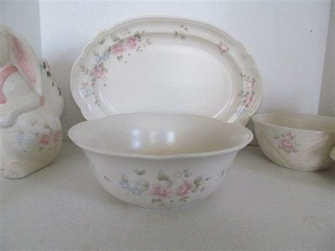 Pfaltzgraff Tea Rose Pattern Bowl Large Serving Bowl From Etsy