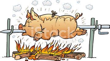 Roast Pig Stock Clipart Royalty Free FreeImages