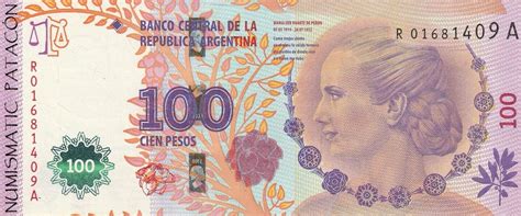 Billete 100 Pesos Eva Perón Reposición 4311 Impecable