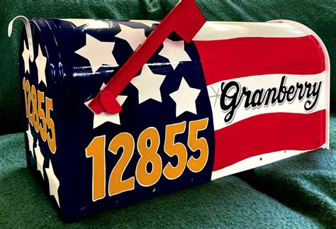 MAILBOX American Flag custom Painted Patriotic Design - Etsy