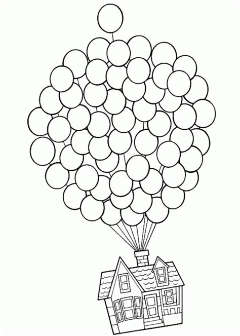 Disney Movie Up House Coloring Page