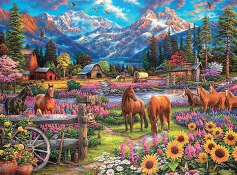 Amazon Buffalo Games Chuck Pinson Free To Roam 1000 Piece