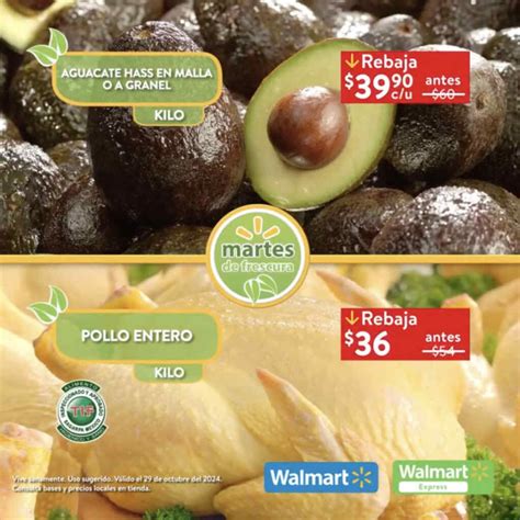 Martes De Frescura Walmart 29 De Octubre Lista De Precios De Frutas Y