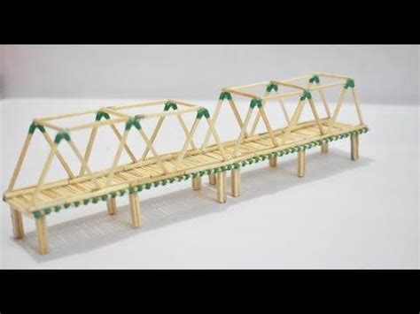 Matchstick Crafts Idea How To Make Match Sticks Bridge Miniature