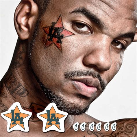 The Game Temporary Face Tattoo Set (2 tattoos) – TattooIcon