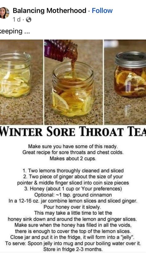 Natural Sore Throat Remedy Sore Throat Tea Natural Cough Remedies