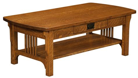 Craftsman Mission Coffee Table Open — Plain And Simple Furniture