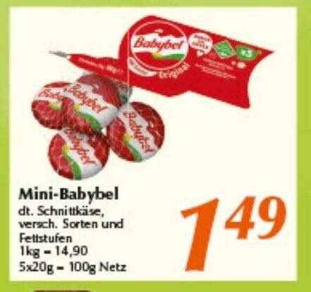 Mini Babybel Dt Schnittk Se Versch Sorten Und Fettstufen X G