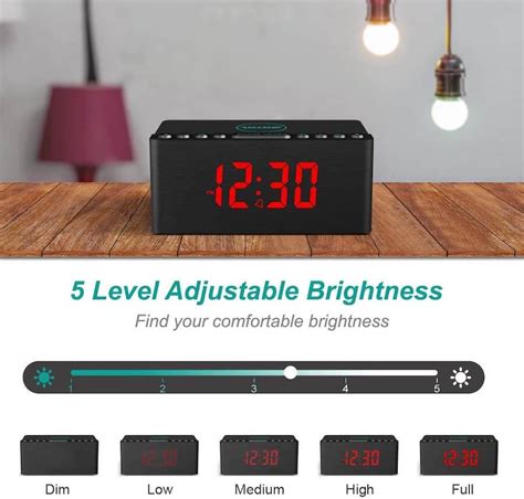 Best Reviewed Bedside Wireless Charging Alarm Clock Ensmartech