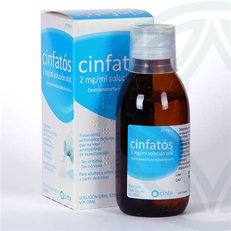 Cinfatos 2 mg ml jarabe 125 ml Antitusivo Farmacia Jiménez