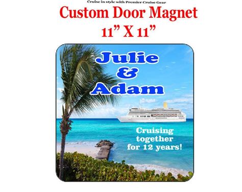 Cruise Ship Door Magnet Custom Door Magnet Large Magnet With Etsy