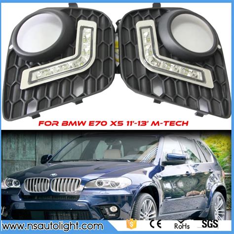 One Set Led Drl Daytime Running Light For Bmw X E Led Drl Fog Light