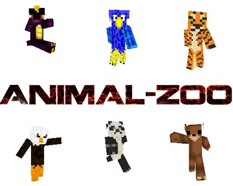 Animal-Zoo skins (6 skins) Minecraft Project