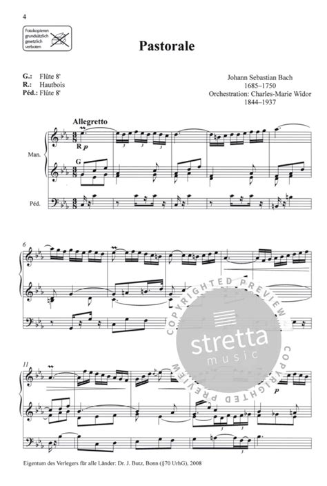 Bach S Memento Von Charles Marie Widor Im Stretta Noten Shop Kaufen