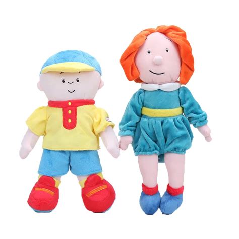 Cute Anime Caillou Rosie Plush Toy Caillou Sister Stuffed Cartoon character Figure Doll Toy ...