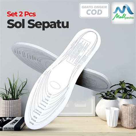 Jual Pro Set Pcs Sol Sepatu Unisex Memory Foam Insole Sepatu Wanita