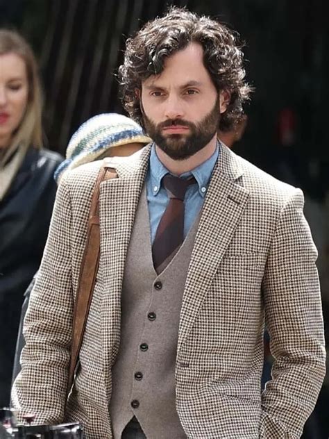 You S04 Penn Badgley Plaid Blazer Jonathan Moore Blazer