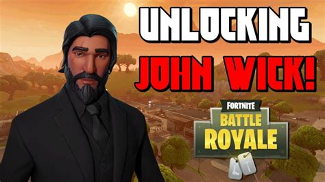 FINALLY UNLOCKING JOHN WICK Fortnite Battle Royale YouTube