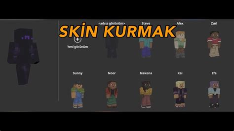 Minecraft Skin Ndirmek Ve Kurmak Youtube