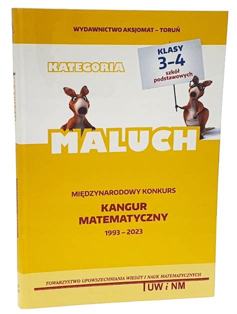 Matematyka Z Weso Ym Kangurem Kat Maluch Kangur Matematyczny