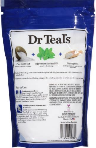 Dr Teal S® Cooling Peppermint Epsom Salt Refreshing Foot Soak 2 Lb Smith’s Food And Drug