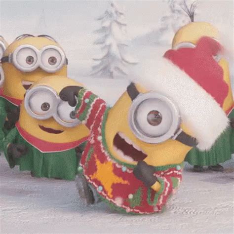 Minions Desean Feliz Navidad GIF - FelizNavidad Minions ChristmasSpirit ...