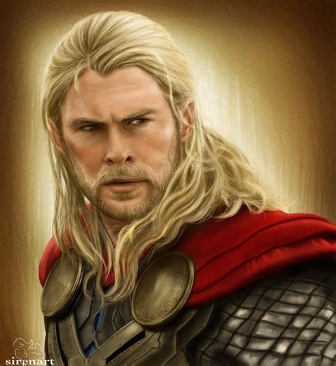 Thor 2 Marvel Fan Art By Sirenart Drawings On Deviantart