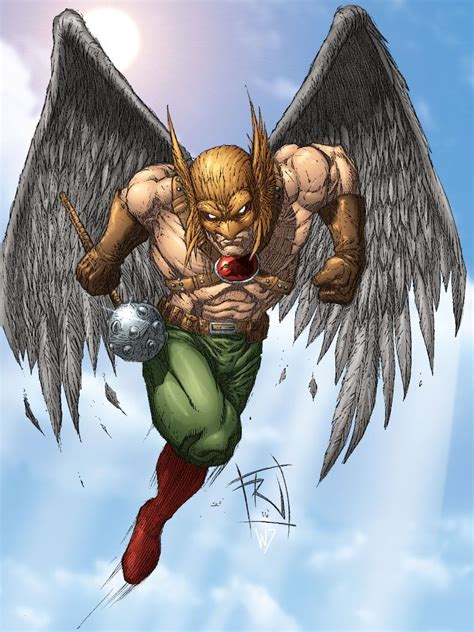 Hawkman Colored by RudyVasquez on deviantART | Dc comics art, Hawkman ...