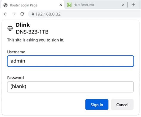 How To Open Up Admin On Dlink Dns 323 1tb