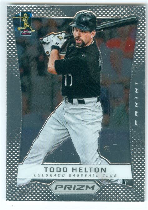 Todd Helton baseball card (Colorado Rockies All Star) 2012 Prizm Chrome ...